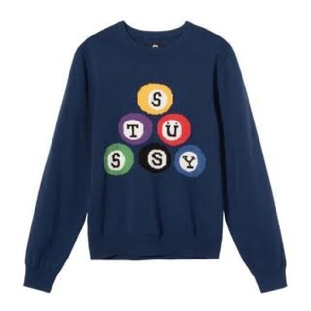 Stussy Billard Sweater ビリヤードセーター L 新品タグ付 新着