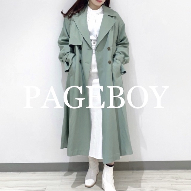 PAGEBOY(ページボーイ)の【未使用品】PAGEBOY テンセルスマートトレンチコート レディースのジャケット/アウター(トレンチコート)の商品写真