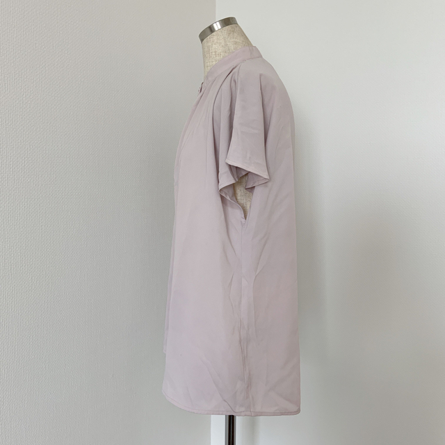 GU(ジーユー)のGU ジーユー  くすみピンクのシャツ M レディースのトップス(シャツ/ブラウス(半袖/袖なし))の商品写真