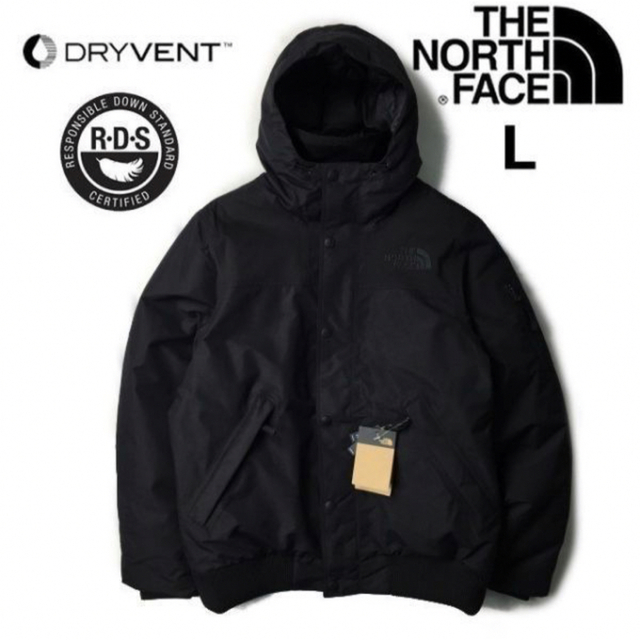 THE NORTH FACE ダウンジャケット　黒　メンズ　海外Lサイズ