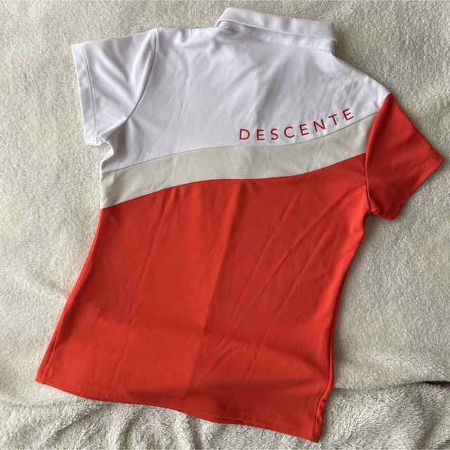 DESCENTEデサント レディースゴルフウェア ポロシャツL 【人気】DESCENTEレディースポロシャツ