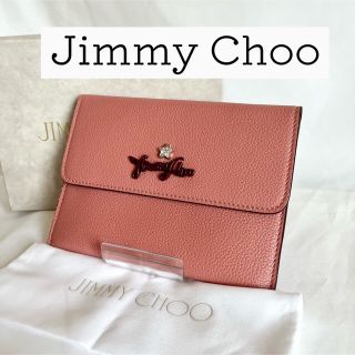 ジミーチュウ(JIMMY CHOO)の【未使用品】ジミーチュウ　カードケース　ポーチ　小物入れ　アクセポーチ　ピンク(名刺入れ/定期入れ)