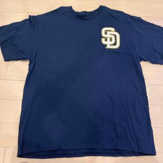 マジェスティック(Majestic)のMLB サンディエゴ・パドレス　カットソー　Tシャツ　アメリカ古着(Tシャツ/カットソー(半袖/袖なし))