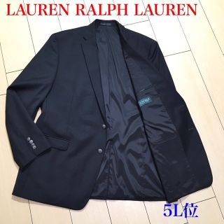 ラルフローレン(Ralph Lauren)の美品★大きいサイズ ラルフローレン ブレザー ブラック 春秋 5L位 A514(テーラードジャケット)