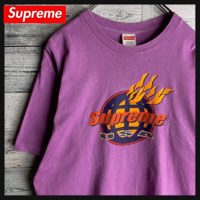 希少カラー】シュプリーム☆ビッグロゴ人気デザイン半袖Tシャツ 今なら
