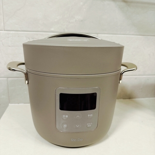 Re・De Pot 電気圧力鍋 2L ヒュッゲグレー(調理機器)