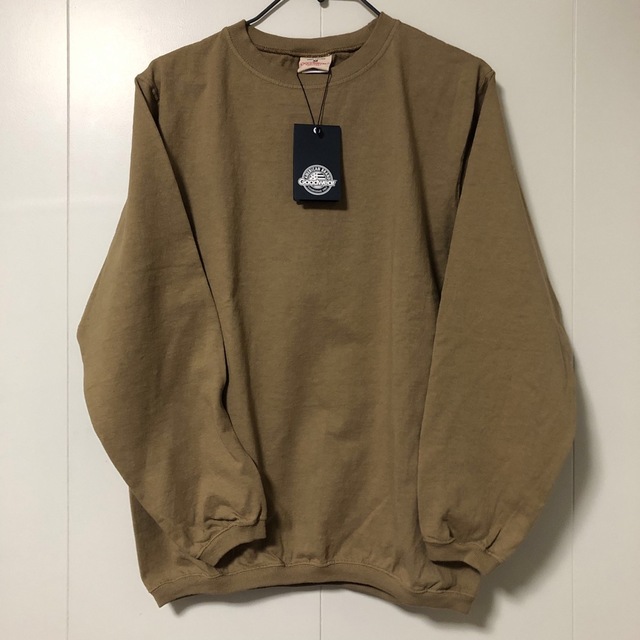 【新品未使用】GOODWEAR コットンクルーネック長袖リブTシャツ　M