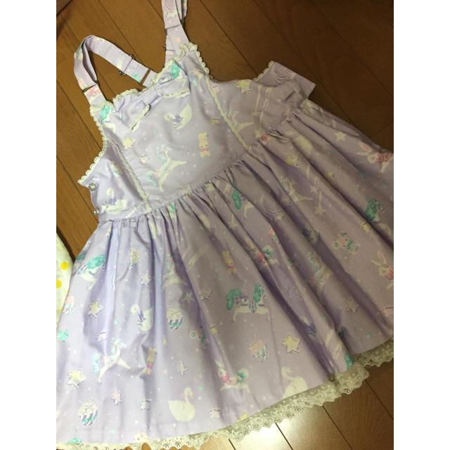 Angelic Pretty(アンジェリックプリティー)の！平松様専用！2014年福袋☆サロペットラベンダー レディースのレディース その他(セット/コーデ)の商品写真