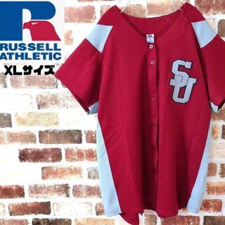 ●【ラッセルアスレチック】スポーツシャツ ベースボール レディース XLサイズ(Tシャツ(半袖/袖なし))
