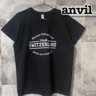 アンビル(Anvil)のanvil アンビル　レディース　Tシャツ　Vネック　USA古着(Tシャツ(半袖/袖なし))