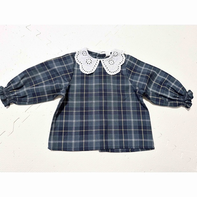 futafuta(フタフタ)のバースデイ コトリ トップス チェック 80 キッズ/ベビー/マタニティのキッズ服女の子用(90cm~)(Tシャツ/カットソー)の商品写真