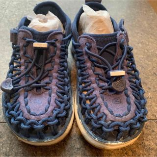 キーン(KEEN)の18.5cm KEEN UNEEK 02 ネイビー(サンダル)