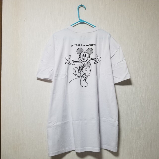 新品 ディズニー Tシャツ ミッキー 手書きイラスト 半袖 XL メンズ USA