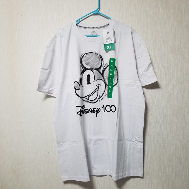 新品 ディズニー Tシャツ ミッキー 100周年 半袖 USA メンズ XL