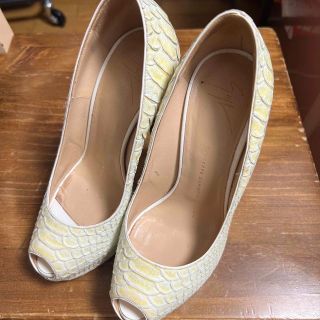 ジュゼッペザノッティ(GIUZEPPE ZANOTTI)の14cmピンヒール　ジュゼッペザノッティ　パイソン　36 23cm(ハイヒール/パンプス)