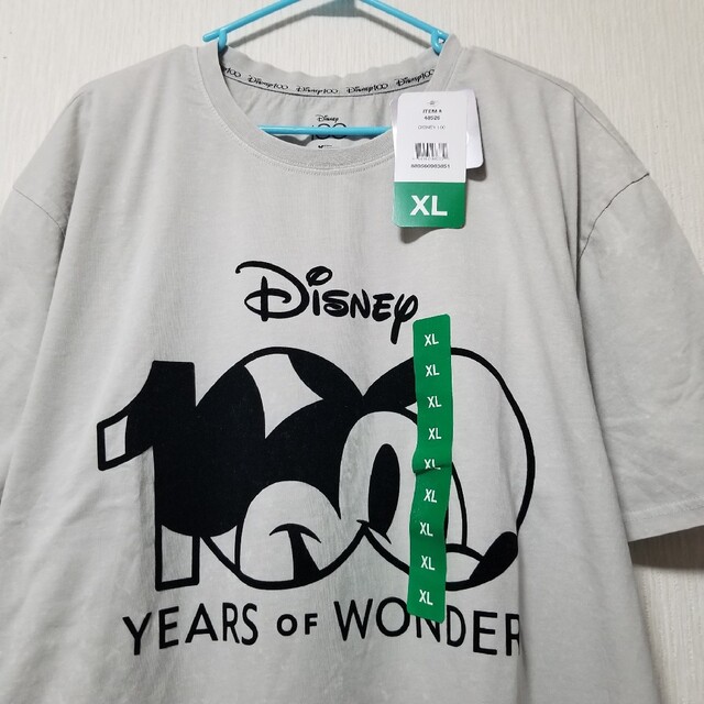 新品 ディズニー Tシャツ ミッキー 100周年 半袖 USA メンズ XL