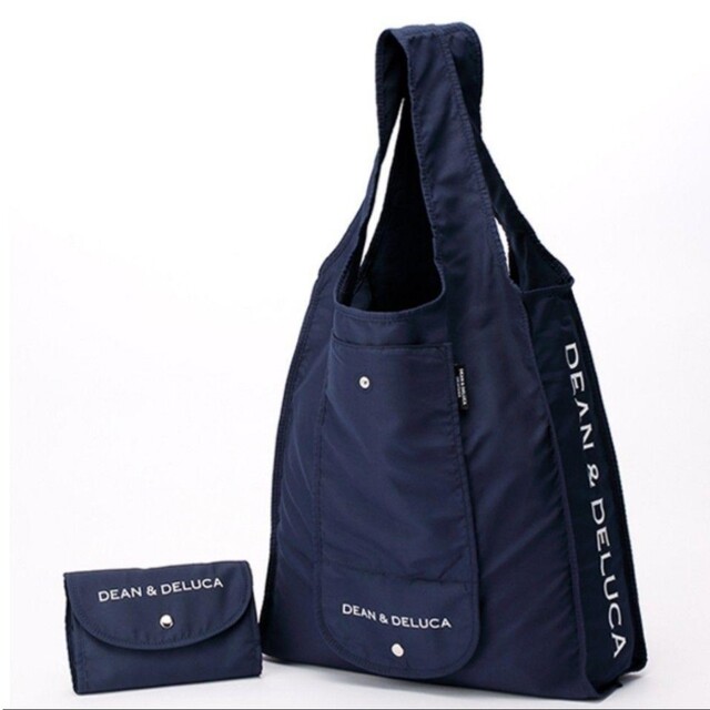 DEAN & DELUCA(ディーンアンドデルーカ)の⑨【岡山限定】DEAN&DELUCA ネイビー エコバッグ トートバッグ レディースのバッグ(エコバッグ)の商品写真