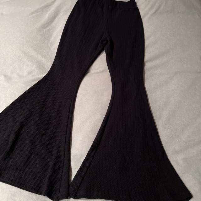 エピヌ　rib knit bell pants black 4