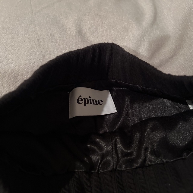 épine(エピヌ)のエピヌ　rib knit bell pants black レディースのパンツ(カジュアルパンツ)の商品写真