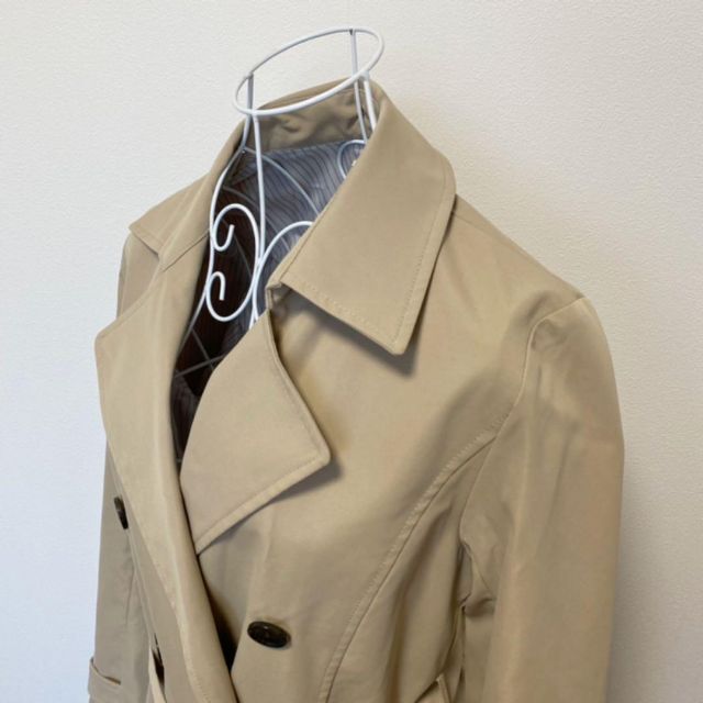 【新品】アルファ キュービック トレンチコート ベージュ 9号 花粉対策服