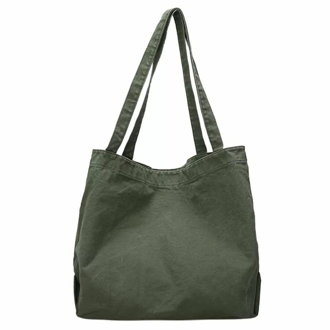 キャンパスバッグ グリーン 緑 男女共用 トートバック マザーバック レディース レディースのバッグ(トートバッグ)の商品写真