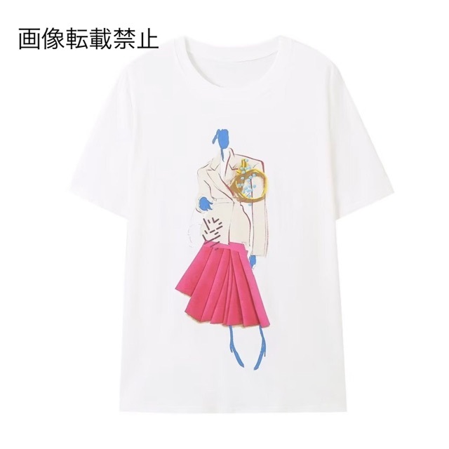 ????4月新作????10916◇ガールプリント 半袖 Tシャツ