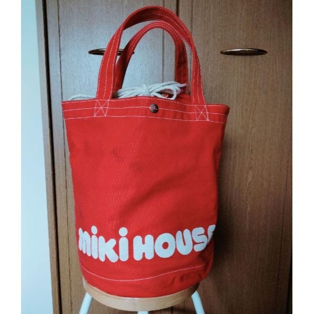 MIKI HOUSE バケツ型 巾着型 バック - マザーズバッグ