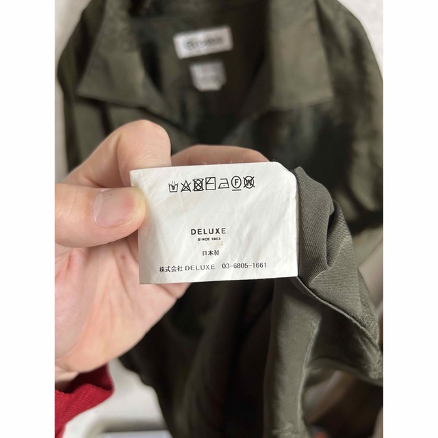 DELUXE(デラックス)のDELUXE x Evisen CAMELLIA SHIRTS XL カーキ メンズのトップス(Tシャツ/カットソー(七分/長袖))の商品写真