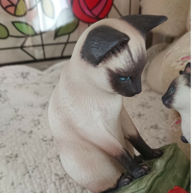 スワロフスキー 子猫 シャム 猫-