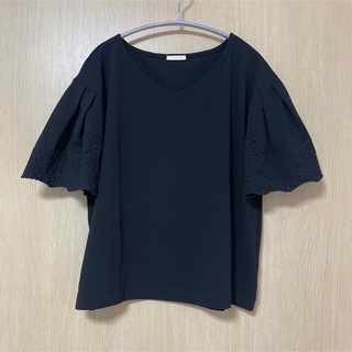 ジーユー(GU)のGU フリル袖 Tシャツ(Tシャツ/カットソー(半袖/袖なし))
