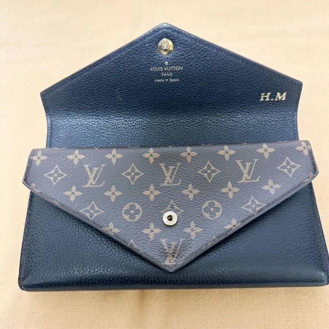 ルイヴィトン 長財布 モノグラム ポルトフォイユ ドゥブルV ブラック