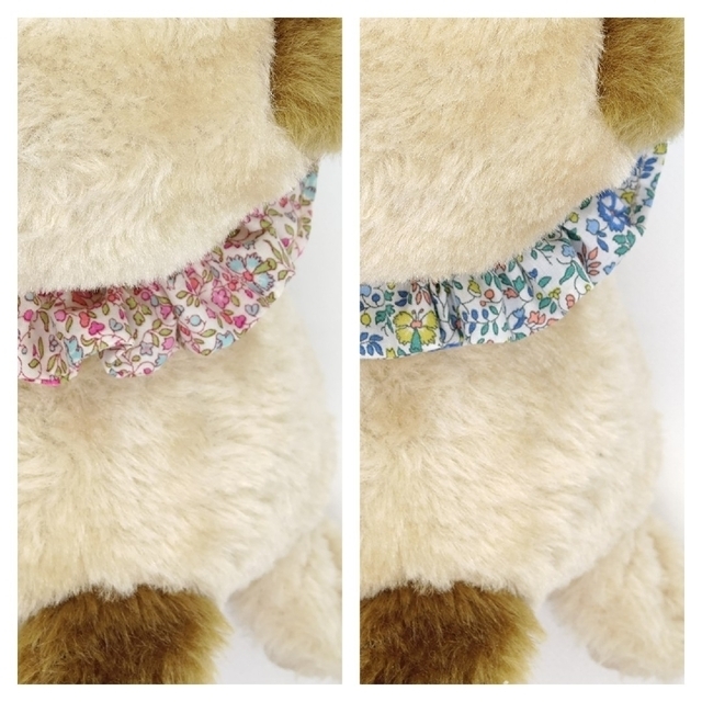 布製迷子札 シュシュ猫首輪 名前／リバティケイティ使用 ピンクほか全２色 可愛い その他のペット用品(猫)の商品写真