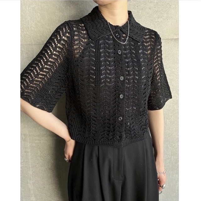 TODAYFUL Lace Knit Shirts レースニットシャツ