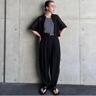 22ss 大人気完売　TODAYFUL レースニットシャツ