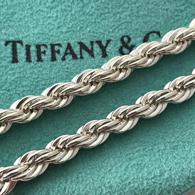 Tiffany ボリュームスクリュー925ロング チェーンネックレス61cm美品アクセサリー