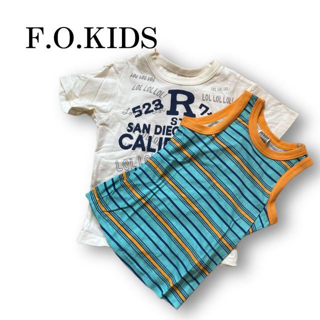 F.O.KIDS(エフオーキッズ)の【新品　タグ付き】F.O.KIDS エフオーキッズ　Tシャツ ブルー系 110 キッズ/ベビー/マタニティのキッズ服男の子用(90cm~)(Tシャツ/カットソー)の商品写真