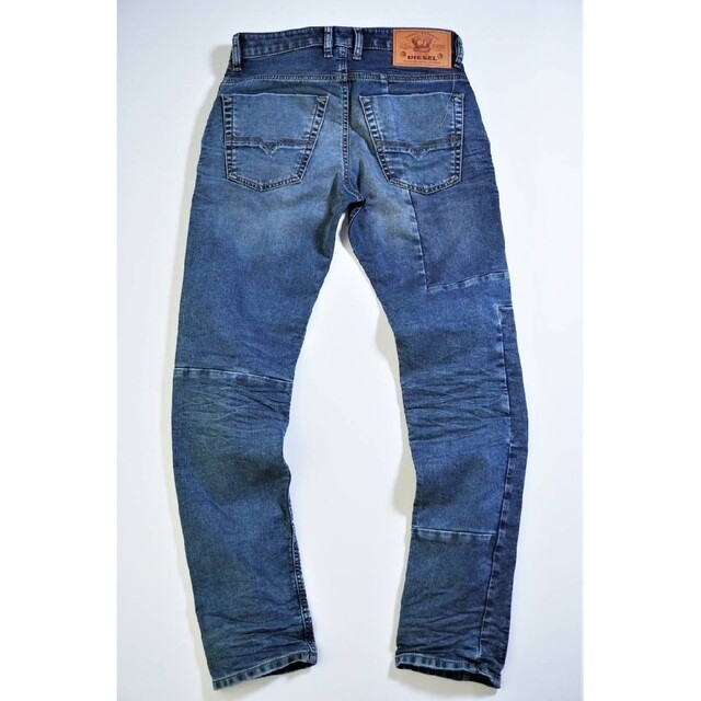《DIESEL》W30 デニム ジーパン パッチワーク ダメージ 美品 コットン DIESEL - 洗練されたデザイン DIESEL 1995-SP2 スリムジーンズ 38の