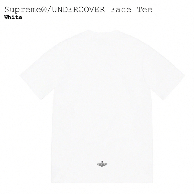 Supreme(シュプリーム)の即日発送！Supreme UNDERCOVER Face Tee 白 M メンズのトップス(Tシャツ/カットソー(半袖/袖なし))の商品写真