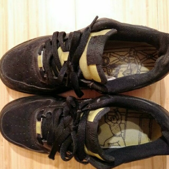 ナイキ　エアフォース　黒 レディースの靴/シューズ(スニーカー)の商品写真
