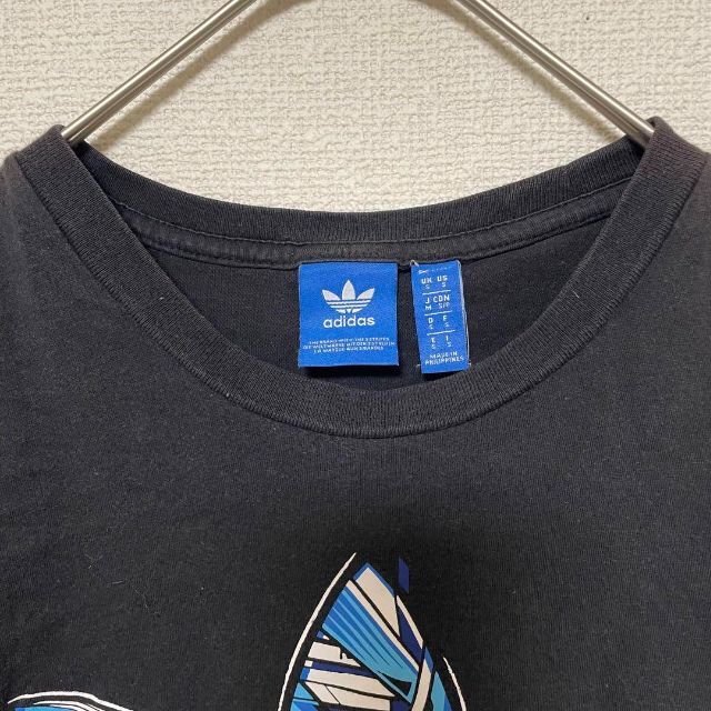 adidas(アディダス)の2290 訳あり adidas 半袖 トップス 黒 ロゴプリント シンプル レディースのトップス(Tシャツ(半袖/袖なし))の商品写真