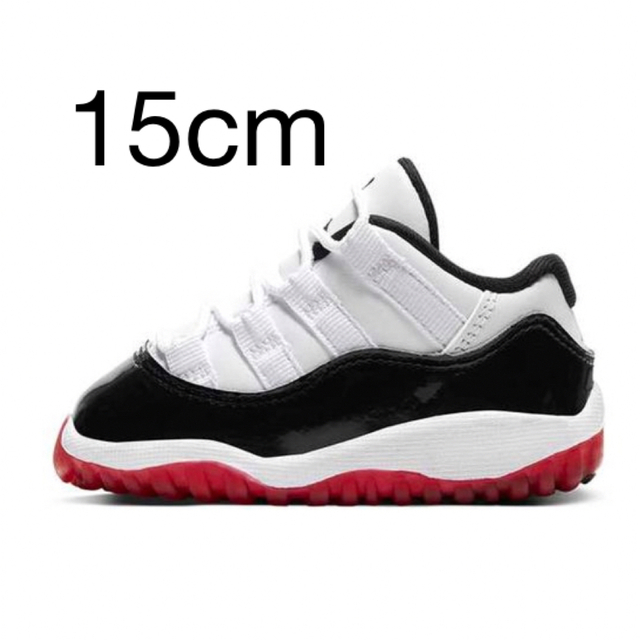 NIKE(ナイキ)のNIKE AIR JORDAN11 LOW TD "GYM RED" キッズ/ベビー/マタニティのキッズ靴/シューズ(15cm~)(スニーカー)の商品写真