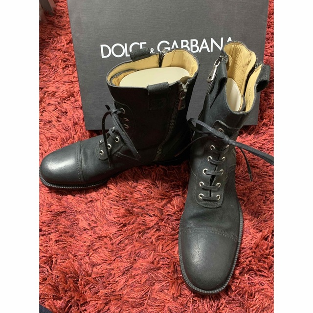 DOLCE&GABBANA(ドルチェアンドガッバーナ)のドルチェ&ガッバーナ　ブーツ　レザー　UK8 26.5 27.0 メンズの靴/シューズ(ブーツ)の商品写真