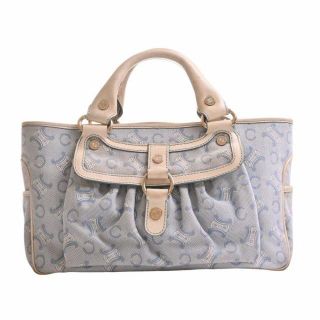 セリーヌ(celine)のセリーヌ トートバッグ ライトブルー×白(トートバッグ)