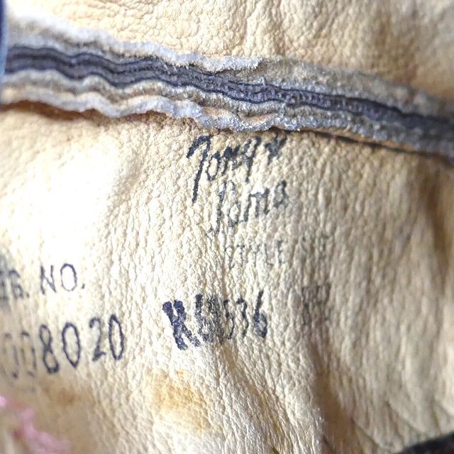 Tony Lama(トニーラマ)のアメリカ製 ウエスタンブーツ ロング トニーラマ 26.5 黒 赤 HH8751 メンズの靴/シューズ(ブーツ)の商品写真