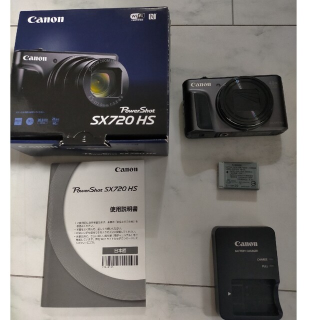 ジャンク品 Canon PowerShot  SX720 HS BK デジタルカブラック系対応メディア