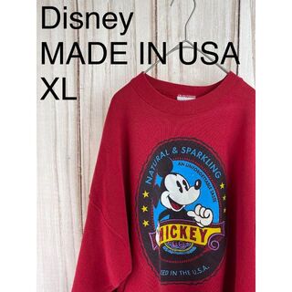 ディズニー(Disney)のディズニー　ミッキーマウス スウェットXL ゆるだぼ　ユニセックス　USA製(スウェット)