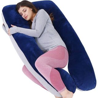 U字型抱き枕 妊婦抱き枕 全身枕 横向き寝 快眠グッズ 多機能枕 背もたれ 腰枕(枕)
