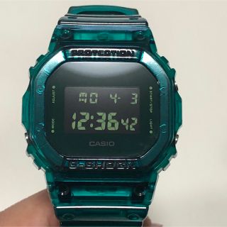 ジーショック(G-SHOCK)のG-SHOCK ジーショック DW-5600SB-3JF 腕時計 スケルトン　緑(腕時計(デジタル))