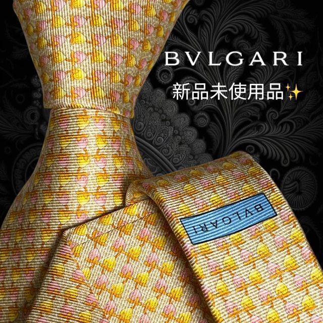 世界最高峰ネクタイ✨️新品✨️】BVLGARI 総柄 マルチカラー