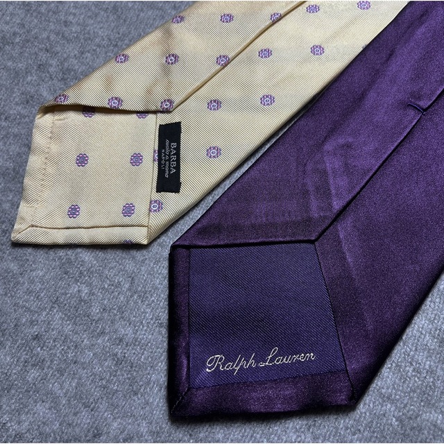 Ralph Lauren(ラルフローレン)のラルフローレンパープルレーベルネクタイ 2本セット メンズのファッション小物(ネクタイ)の商品写真